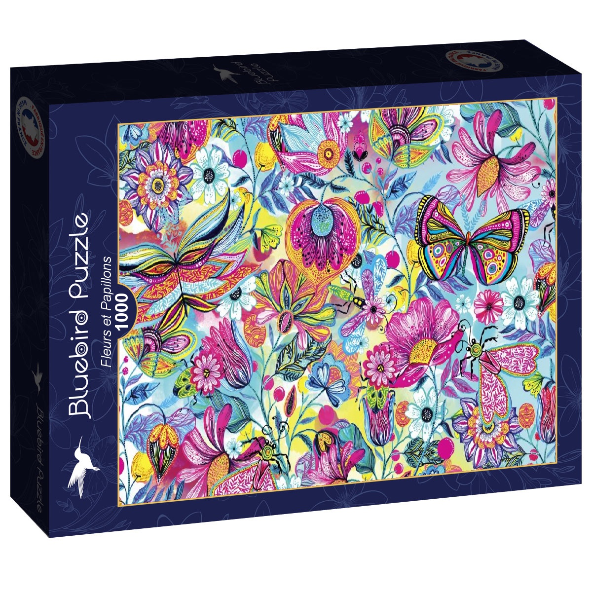 Fleurs et Papillons – 1000 Teile Puzzle