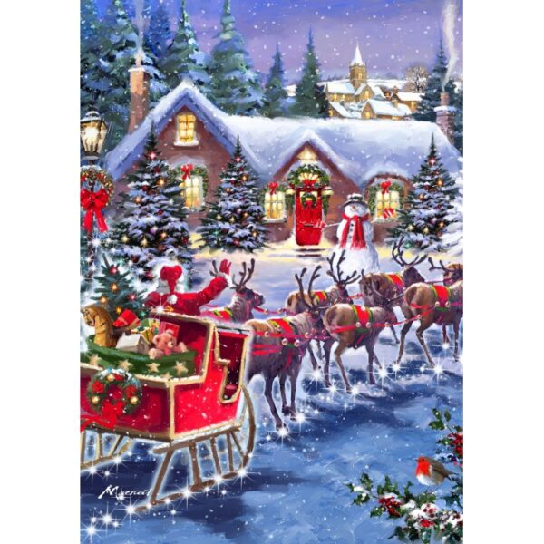 Santa And Sleigh - 1000 Teile Puzzle