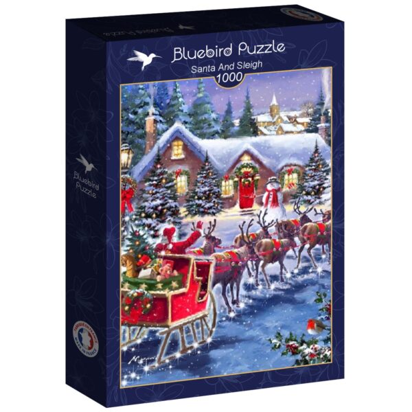 Santa And Sleigh - 1000 Teile Puzzle – Bild 2