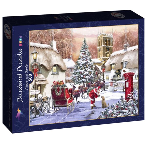 Village and Santa - 500 Teile Puzzle – Bild 2