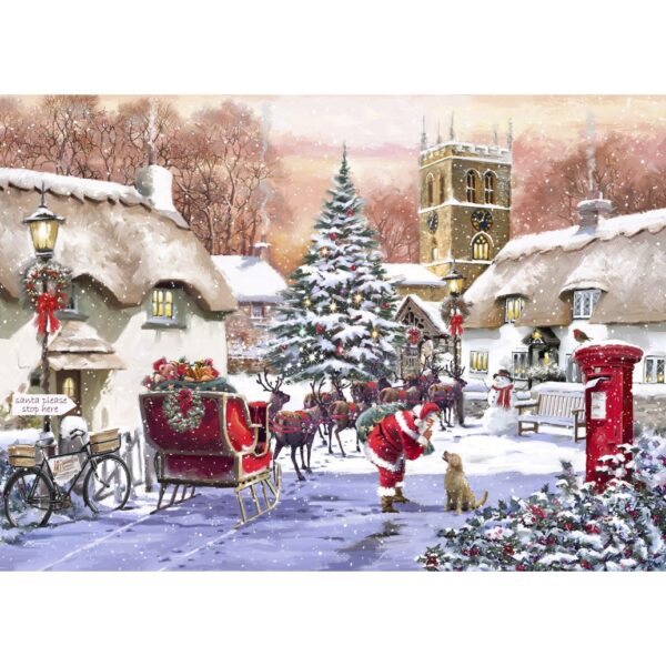 Village and Santa - 500 Teile Puzzle