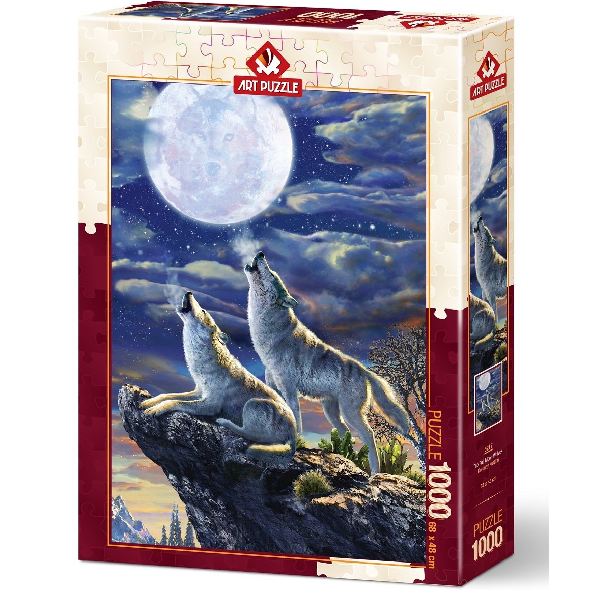 Full Moon Wolves – 1000 Teile Puzzle