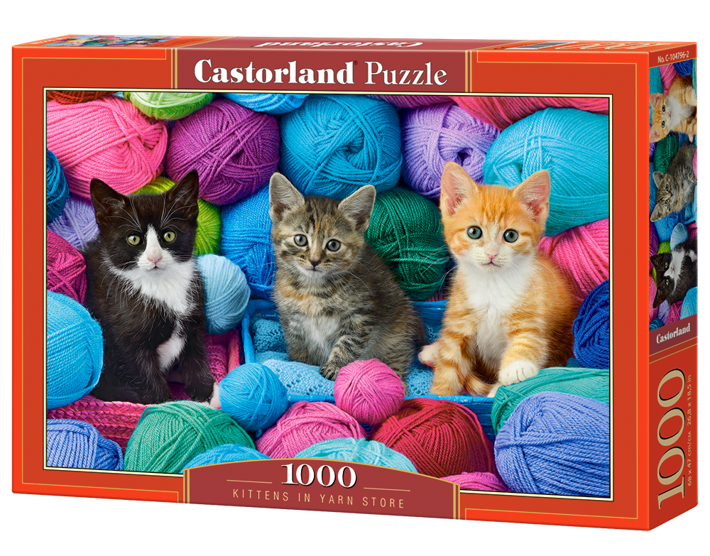 Kittens in a Yarn Store – 1000 Teile Puzzle