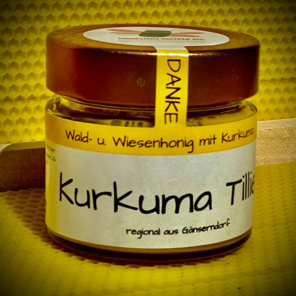 Kurkuma Tillie – Wald- und Wiesen-Cremehonig mit Kurkuma