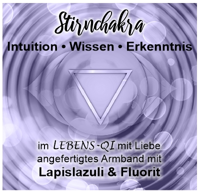 Stirn-Chakra Armband – Lapislazuli & Fluorit