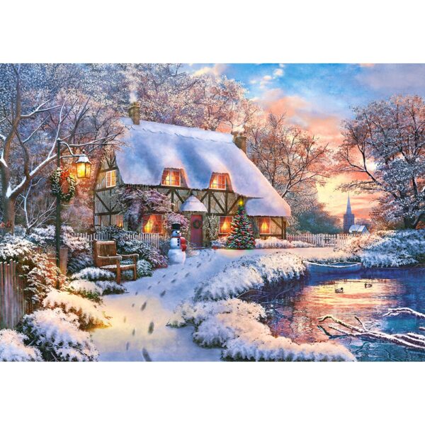 Winter Cottage - 500 Teile Puzzle