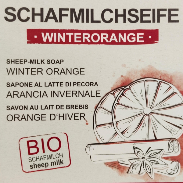 Schafmilchseife „Engel“ Winterorange